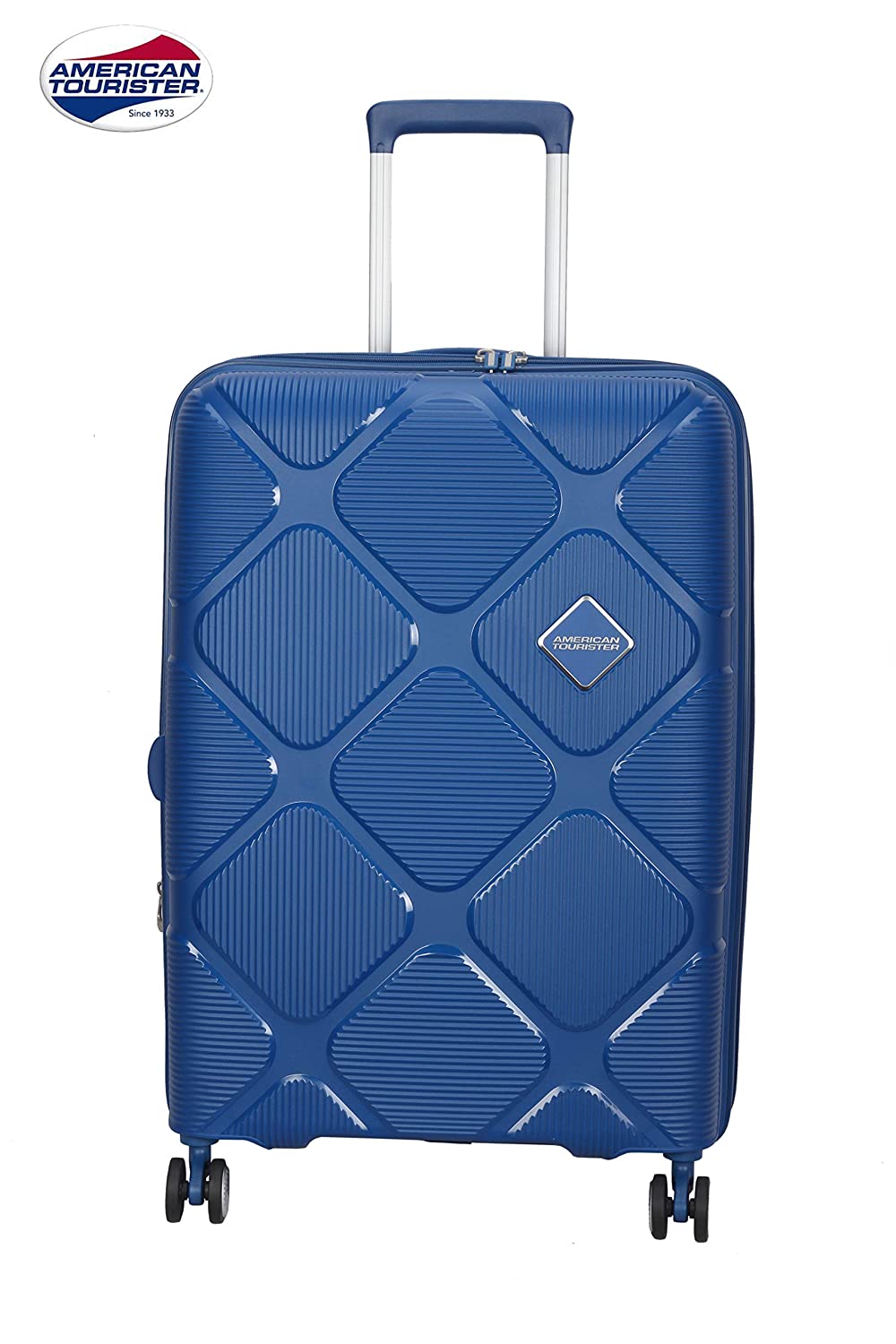 Safari Antitheft Trolley Luggage Bag, Set, Small, Medium & Large Size, 8  Wheel Travel Luggage for Men and Women, Cabin and Check-in Set of 3 Sizes,  81cm, 71cm & 59cm, Blue :